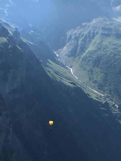 Murren Switzerland Paraglider